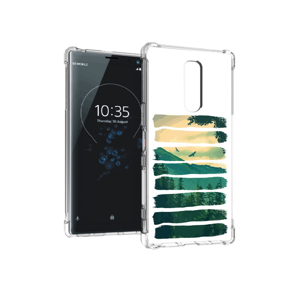 

Чехол MyPads Tocco для Sony Xperia 1 Лесная чаща (PT141276.244.107), Прозрачный, Tocco