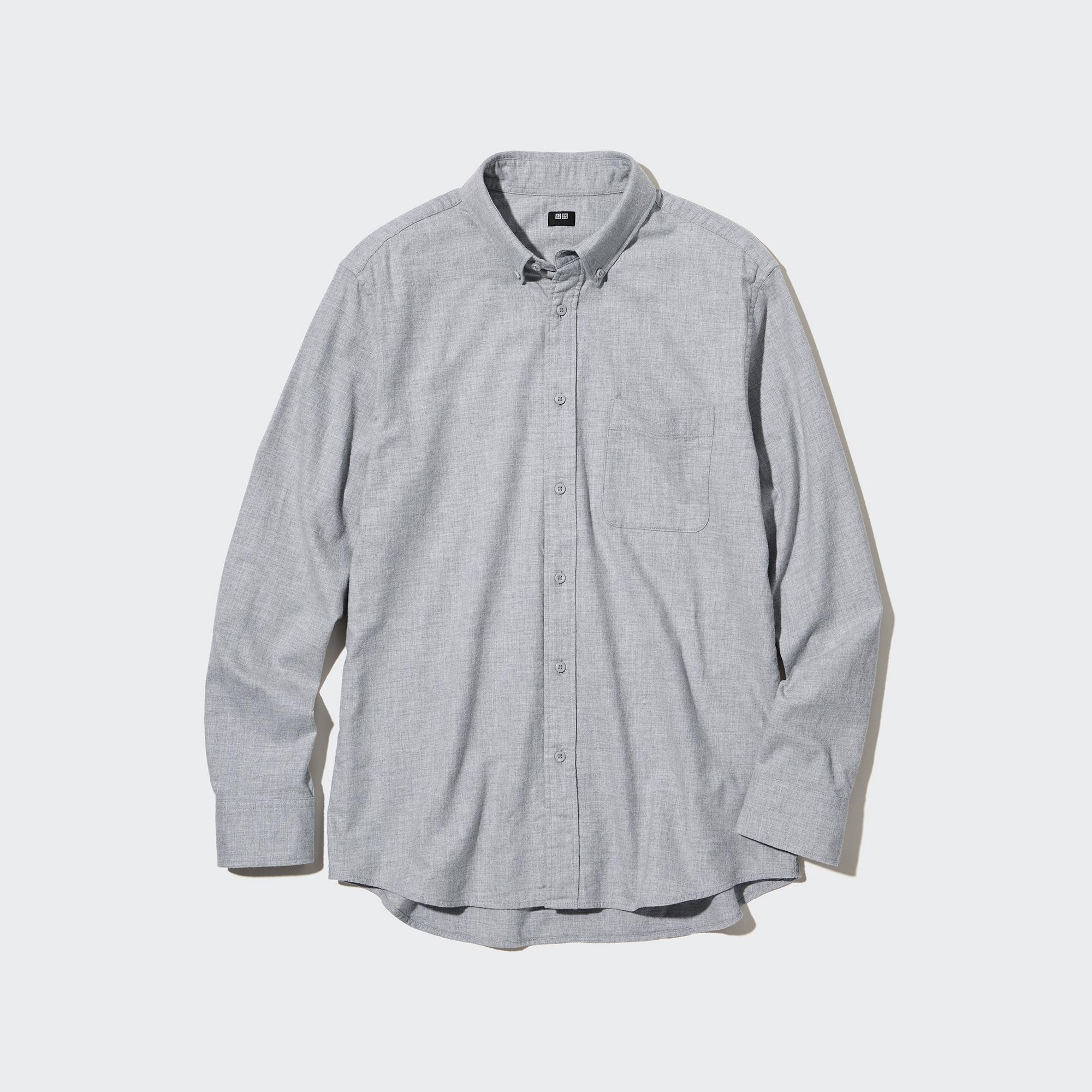 

Рубашка мужская UNIQLO 450267COL03 серая XS (доставка из-за рубежа), Серый, 450267COL03