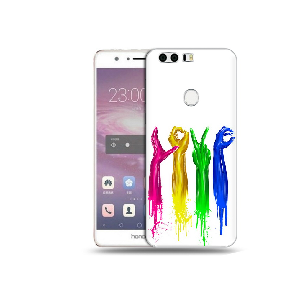 

Чехол MyPads Tocco для Honor 8 яркие руки love (PT46676.38.707), Прозрачный, Tocco