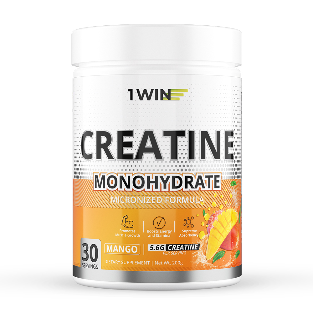 фото Креатин моногидрат creatine monohydrate 1win манго, порошок 30 порций