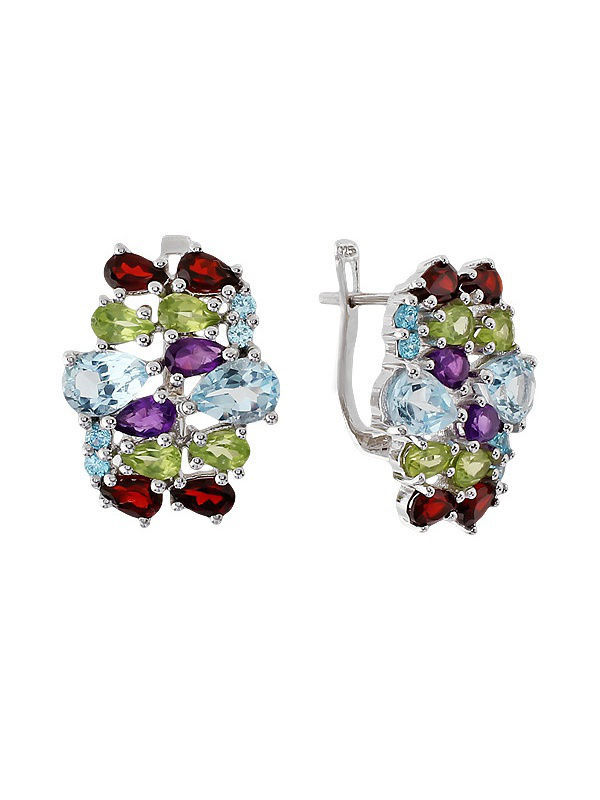 

Серьги из серебра с топазом Balex Jewellery 2410931141, 2410931141