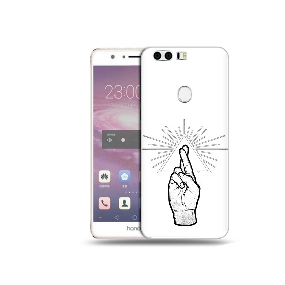 

Чехол MyPads Tocco для Honor 8 черно белая рука (PT46676.38.681), Прозрачный, Tocco