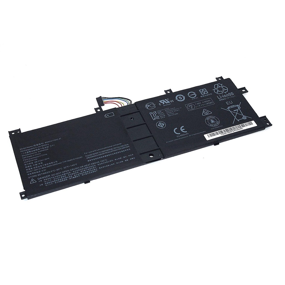 

Аккумулятор для ноутбука Lenovo Miix 510 520 BSNO4170A5-AT 7.68V 38Wh Black
