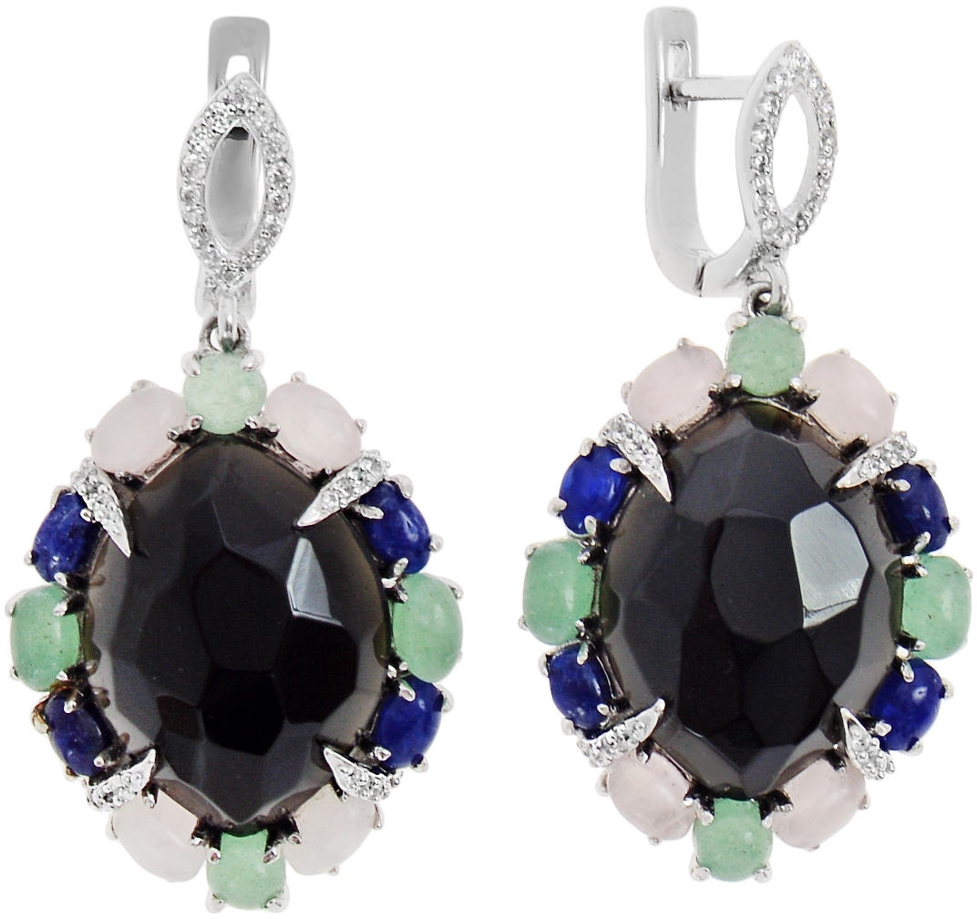 

Серьги из серебра с ониксом Balex Jewellery 2430930091, 2430930091