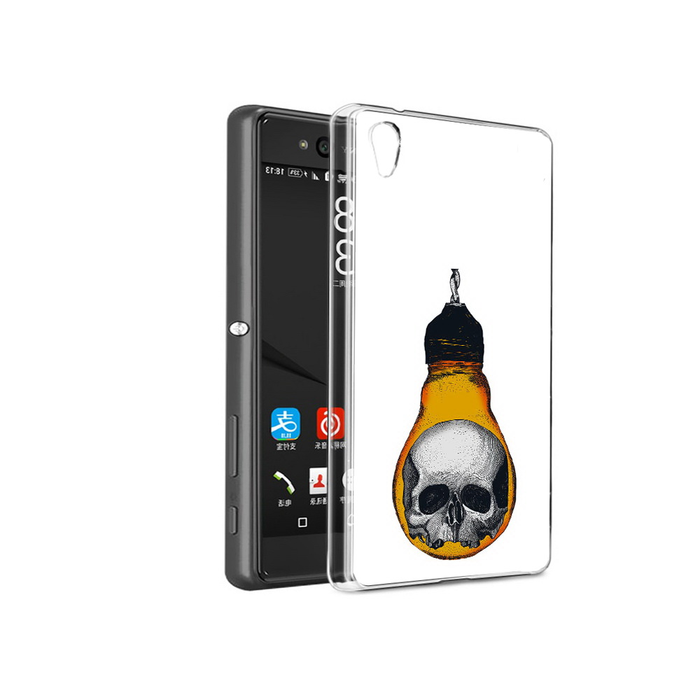 

Чехол MyPads Tocco для Sony Xperia C6 череп в лампочке (PT28839.243.676), Прозрачный, Tocco