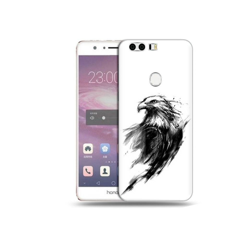 

Чехол MyPads Tocco для Honor 8 чб птица (PT46676.38.670), Прозрачный, Tocco