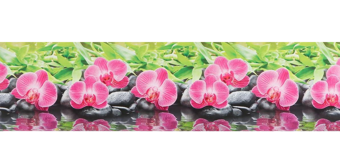 

Фартук кухонный пластиковый Comfortplast Орхидея 2000х600х1,3 мм розовый