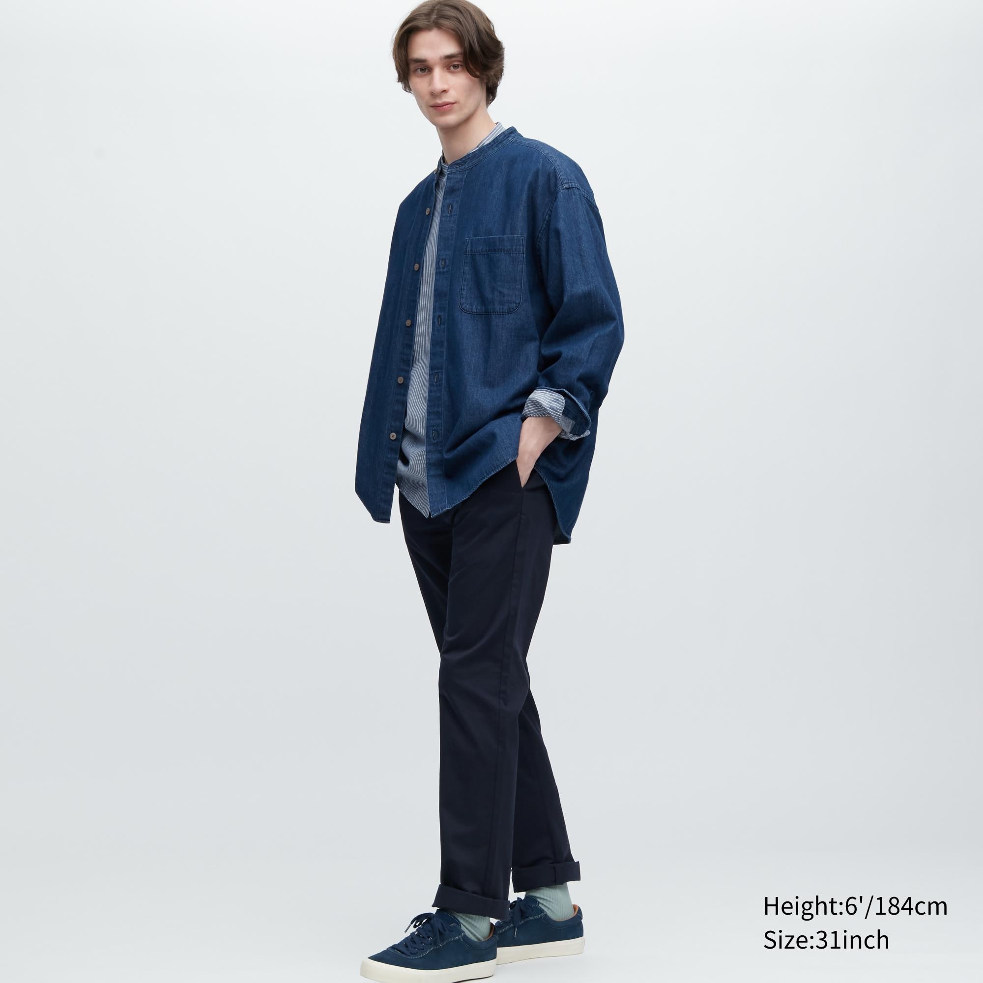 Брюки мужские UNIQLO 450251COL69 синие 34/32 (доставка из-за рубежа)