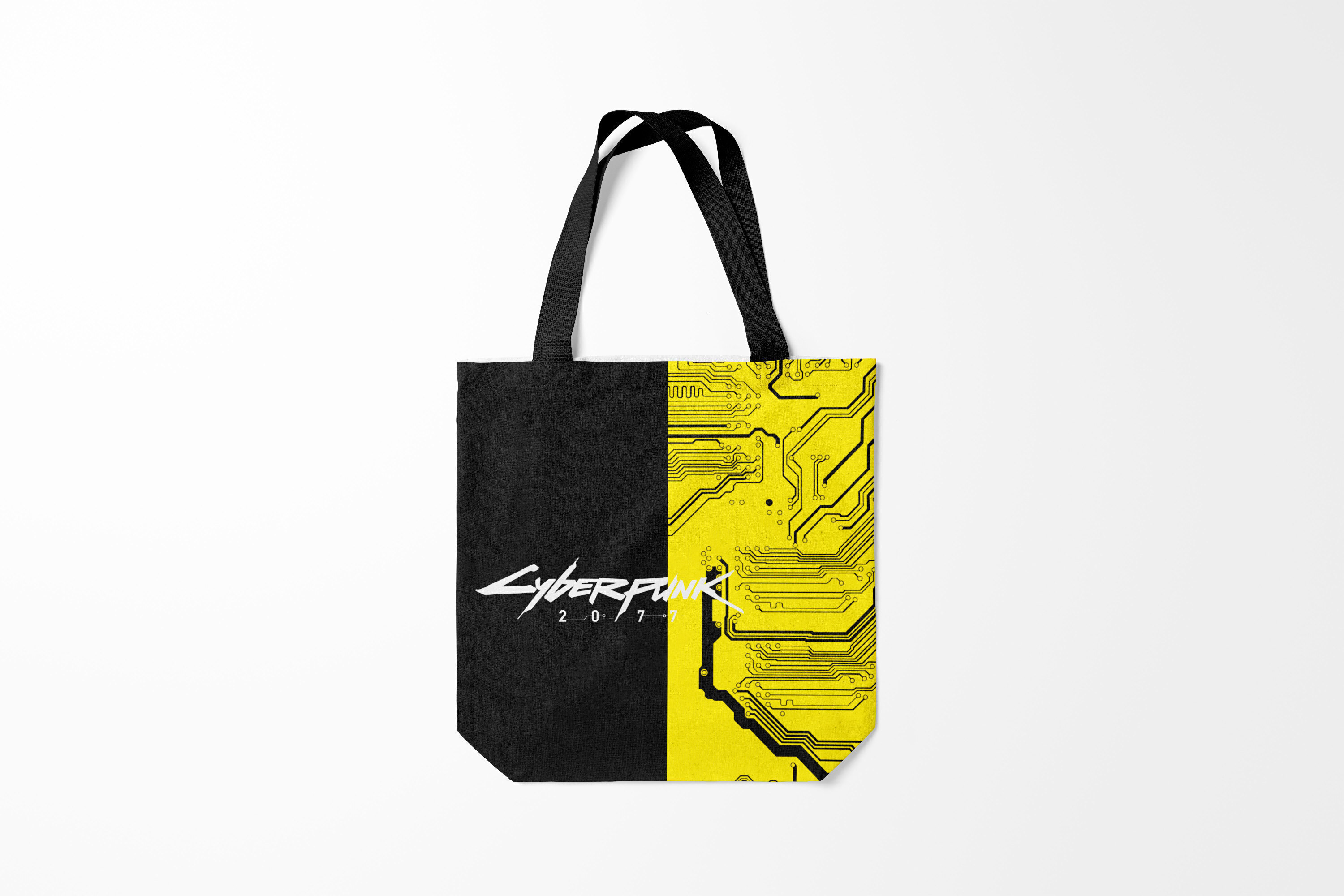 

Сумка шoппер унисекс Burnettie Cyberpunk 2077, зеленый; черный, Cyberpunk 2077