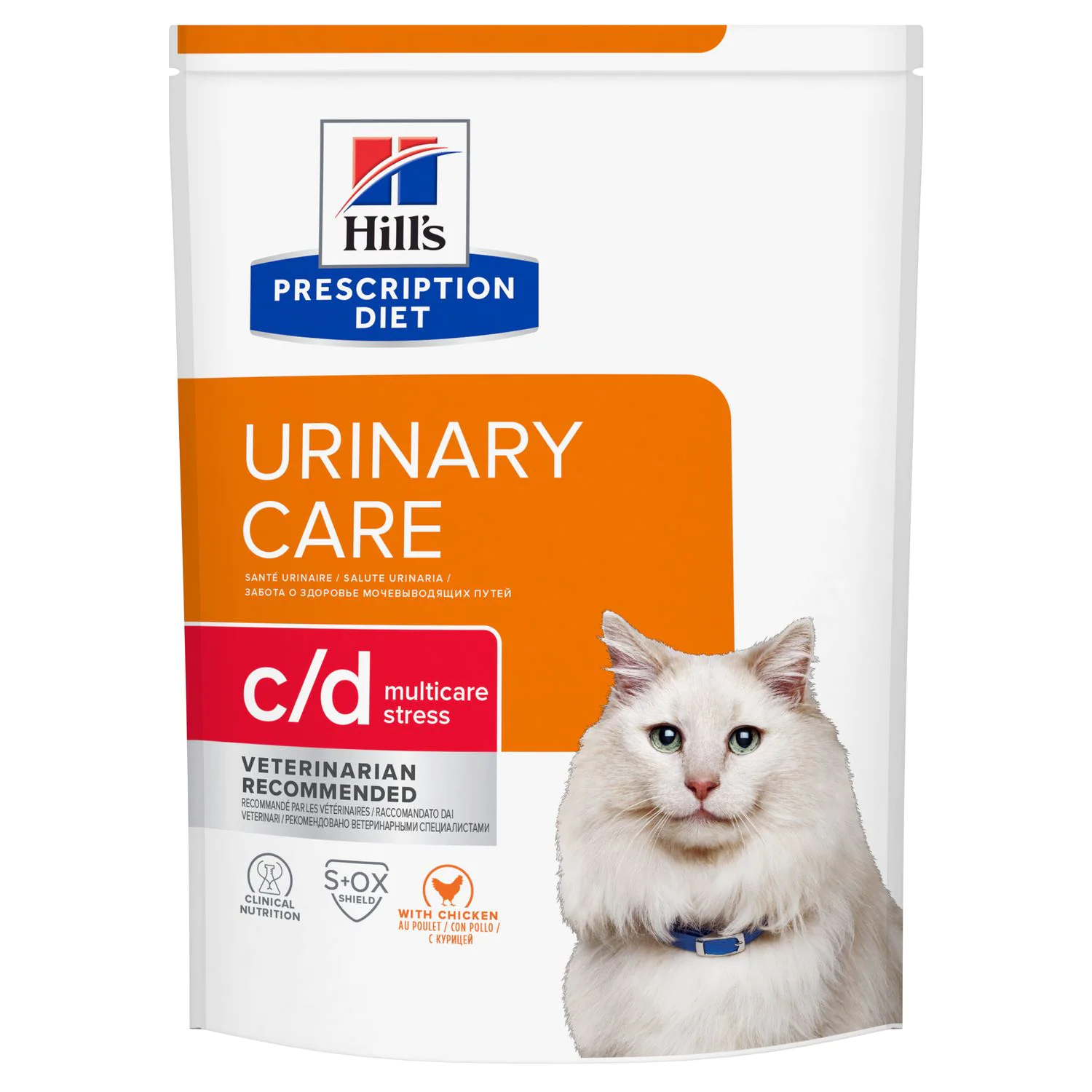 фото Сухой корм для кошек hill's prescription diet c/d urinary stress, курица, 1,5 кг