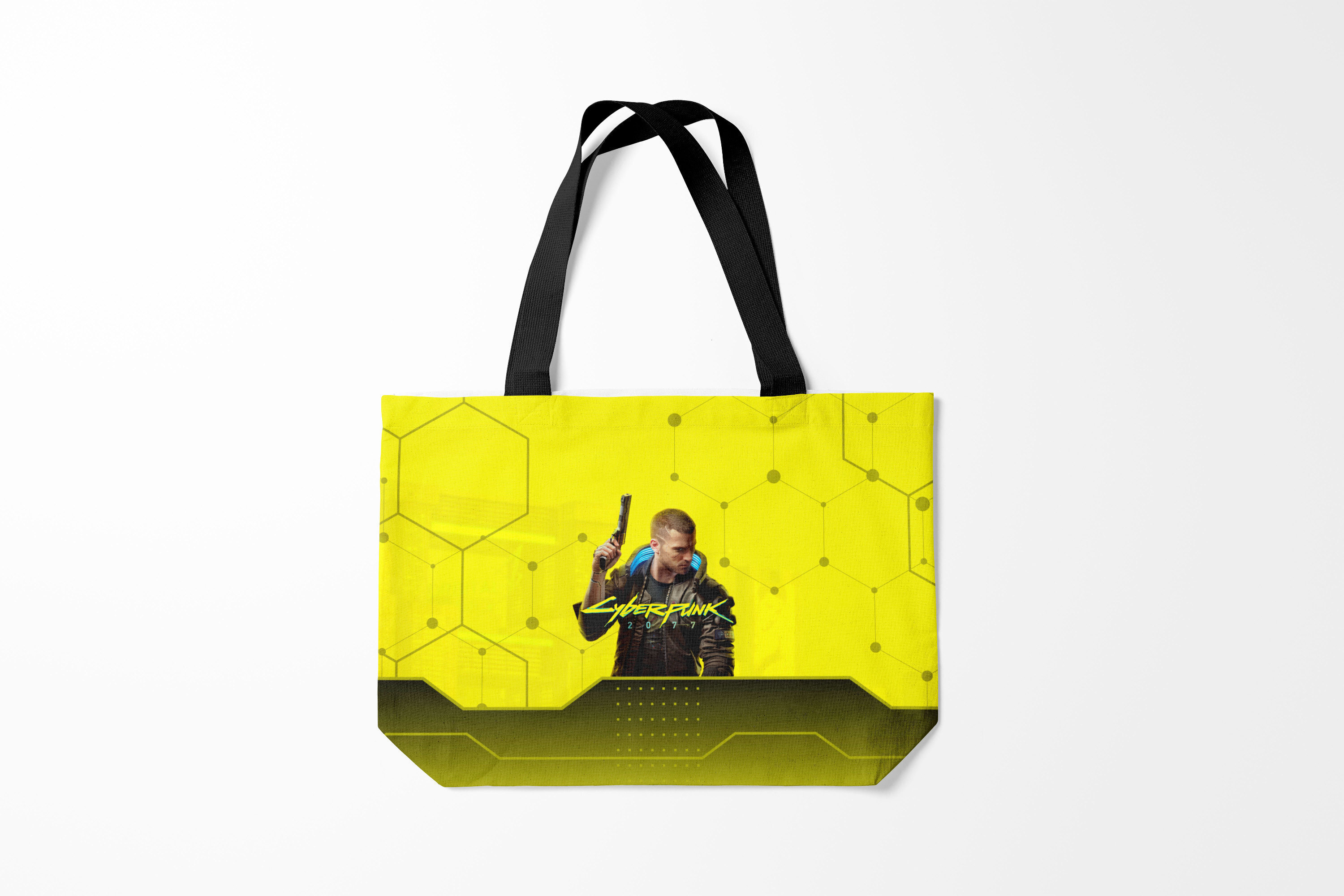 

Сумка шoппер унисекс Burnettie Cyberpunk 2077, разноцветный, Cyberpunk 2077