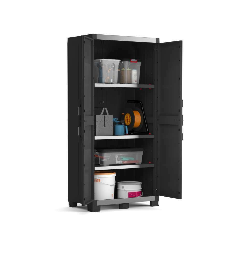 

Пластиковый шкаф Keter XL Garage Tall Cabinet 89 х 54 х 188 см, Черный, XL Garage Tall