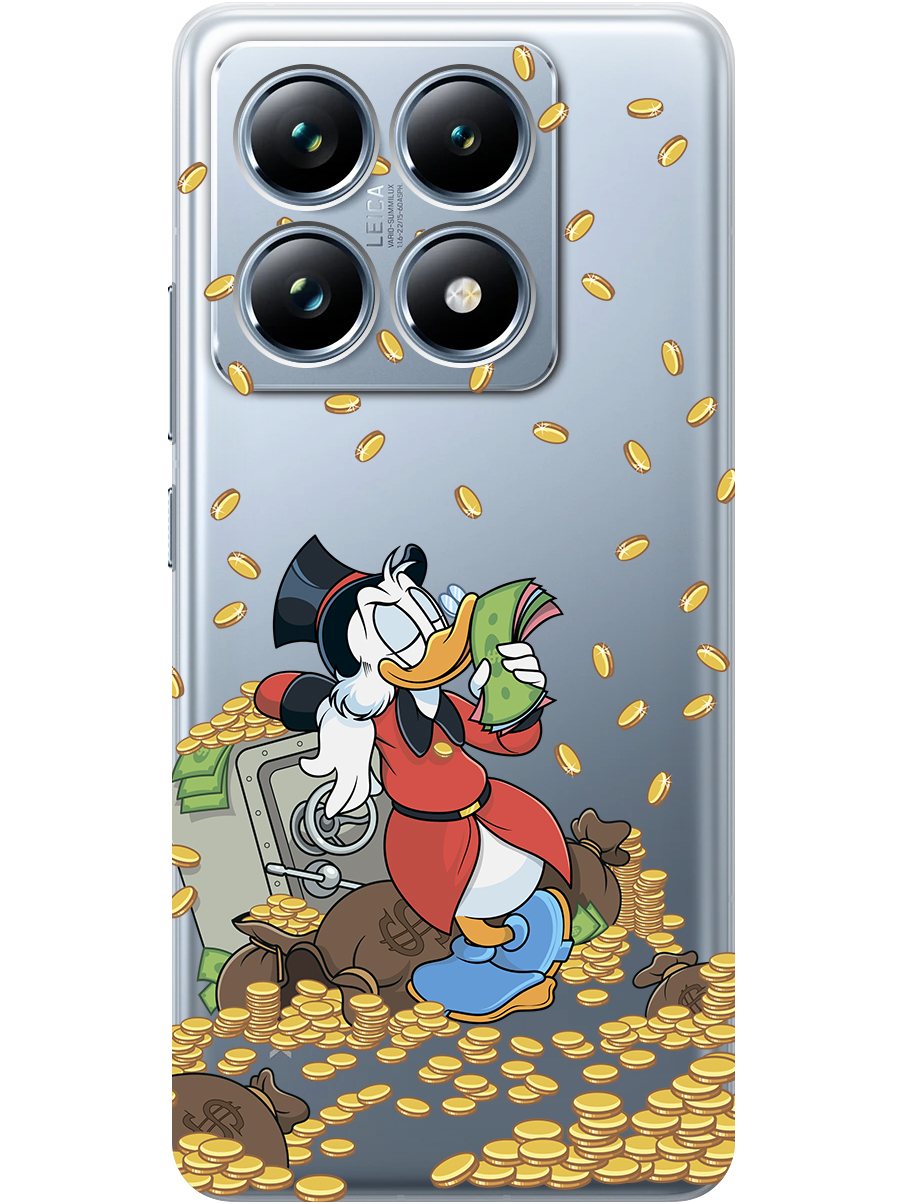 

Силиконовый чехол на Xiaomi 14T Pro с принтом "Скрудж и сейф" прозрачный, Прозрачный;белый;красный, 785979072