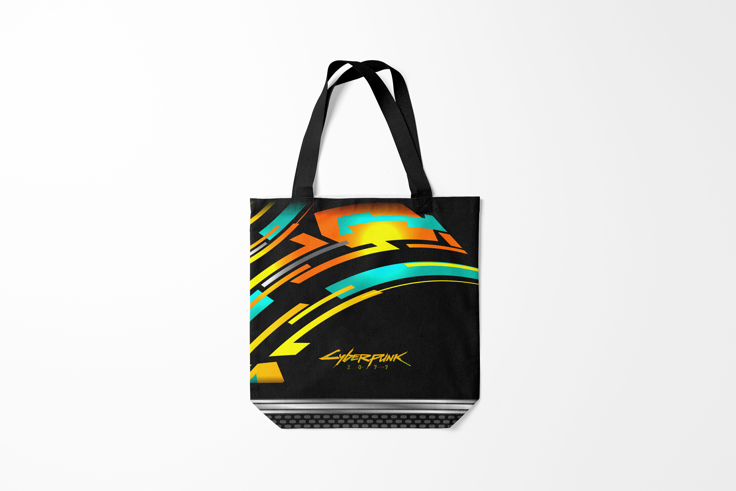 

Сумка шoппер унисекс Burnettie Cyberpunk 2077, черный; белый, Cyberpunk 2077