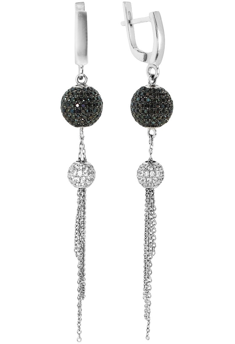

Серьги из серебра с фианитом Balex Jewellery 2418910208, 2418910208