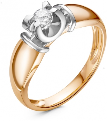 

Кольцо из красного золота с бриллиантом р. 19,5 Klondike 01-01386-02-001-01-01, 01-01386-02-001-01-01