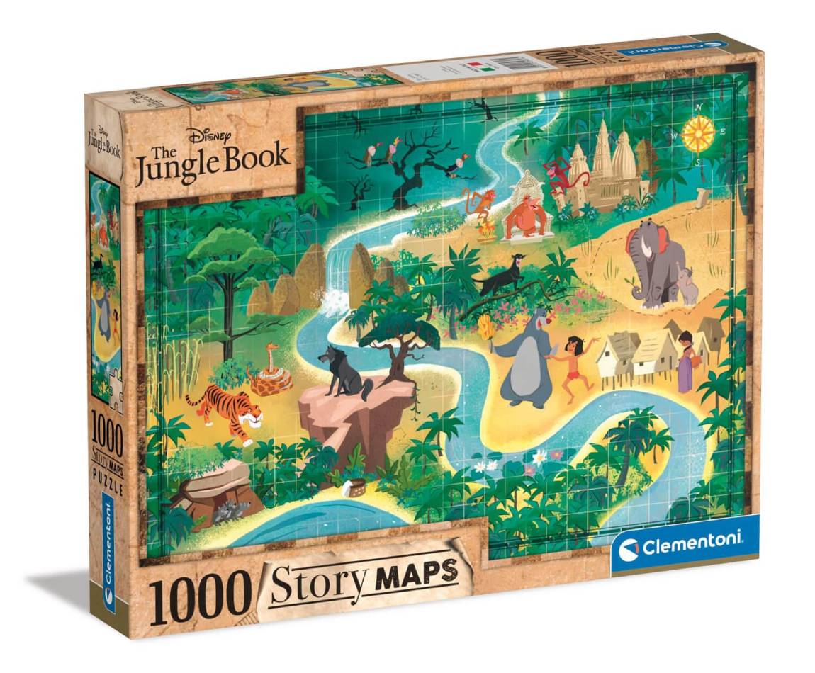 

Пазл Clementoni Книга Джунглей 39816, 1000 деталей, Книга Джунглей