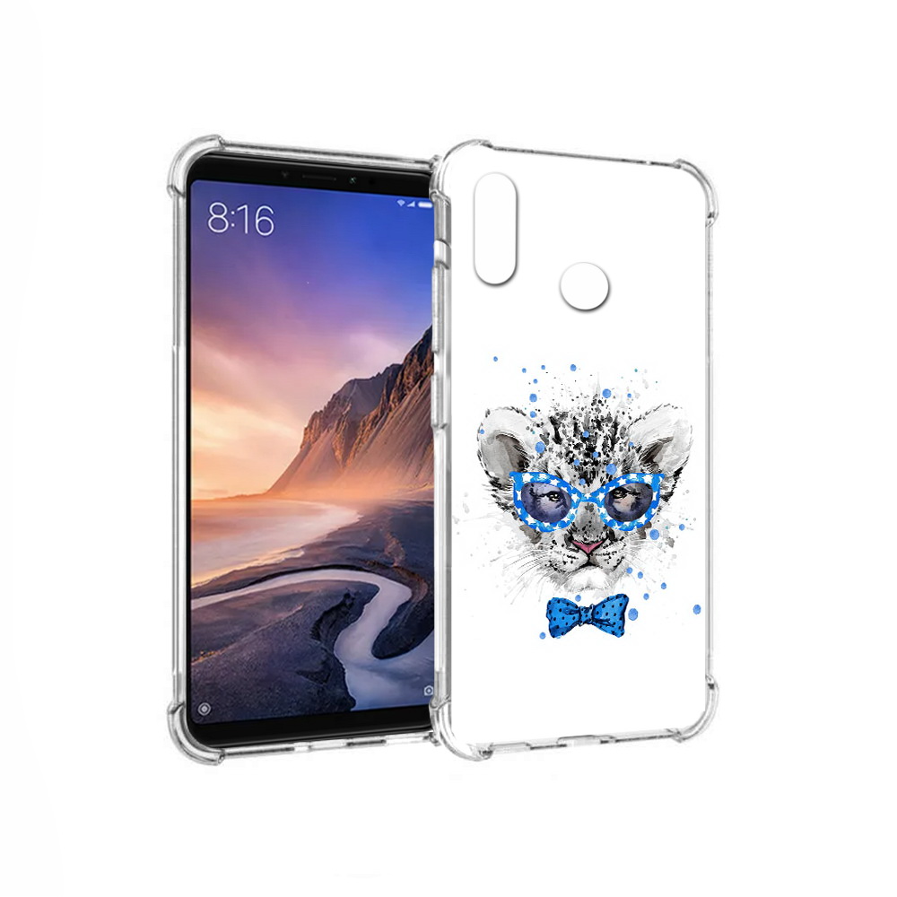 

Чехол MyPads Tocco для Xiaomi Mi Max 3 тигренок с бабочкой (PT115366.313.642), Прозрачный, Tocco