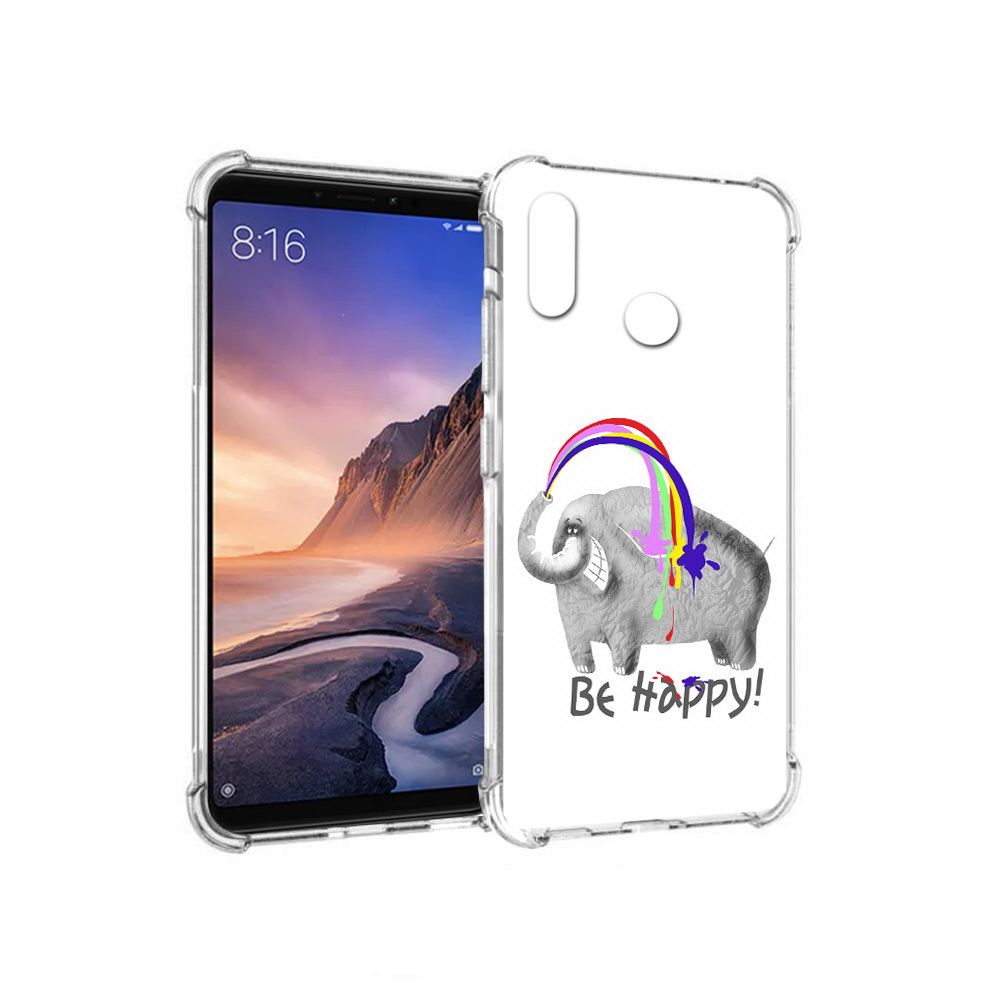 

Чехол MyPads Tocco для Xiaomi Mi Max 3 счастливый слон (PT115366.313.632), Прозрачный, Tocco