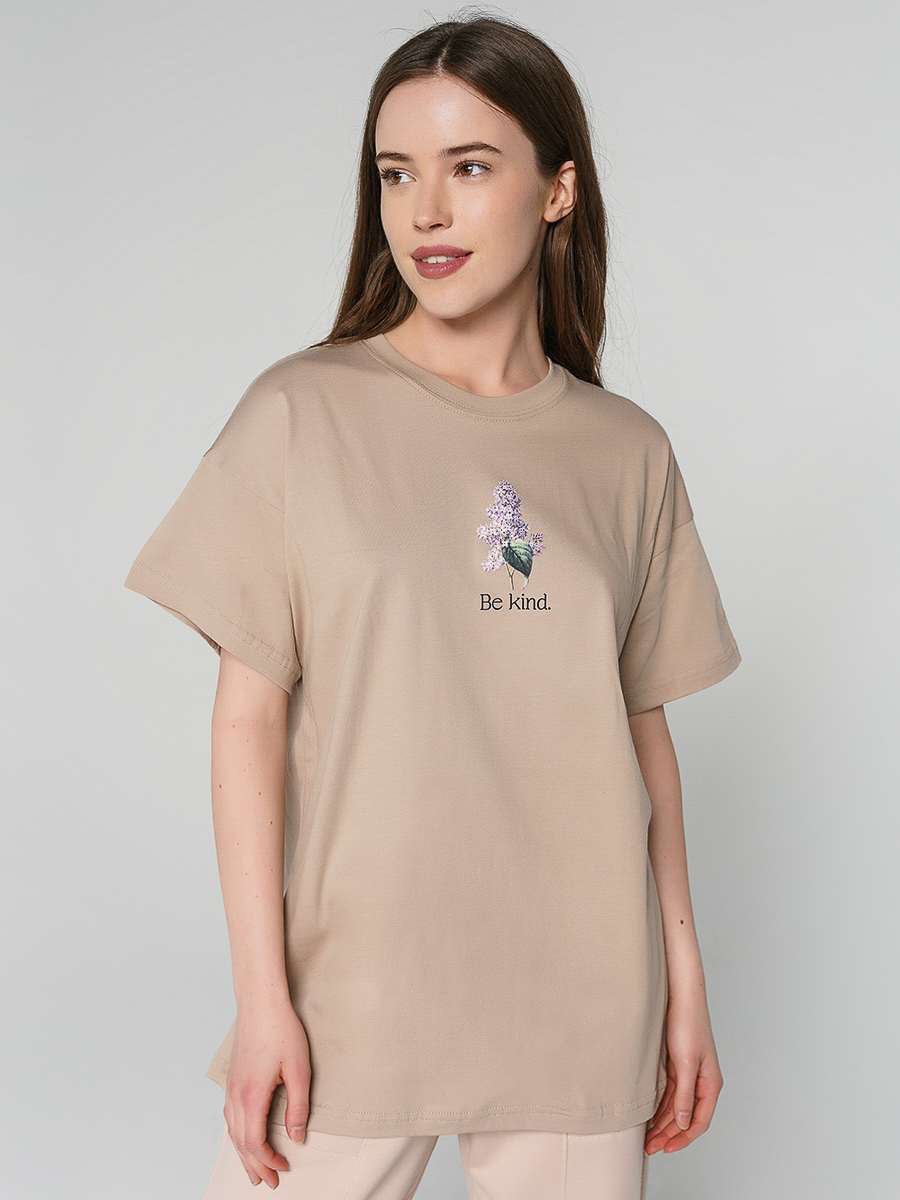

Футболка женская ТВОЕ 81682 бежевая XL, 81682