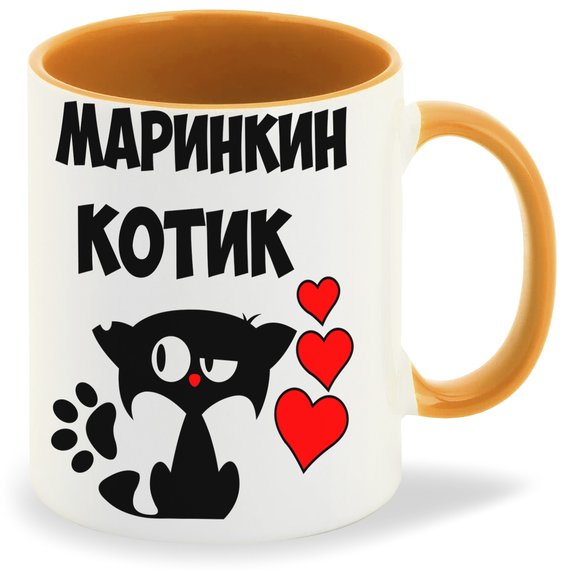 

Кружка CoolPodarok Маринкин котик, Маринкин котик