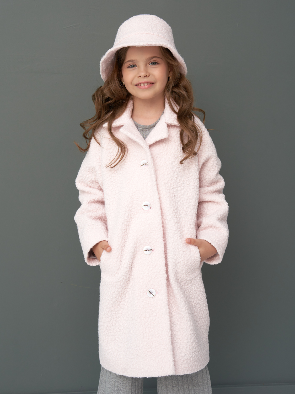 Пальто детское Prime Baby PPL00223, розовый, 140 prime baby юбка для подростка девочки на резинке в садик pub03009bls01