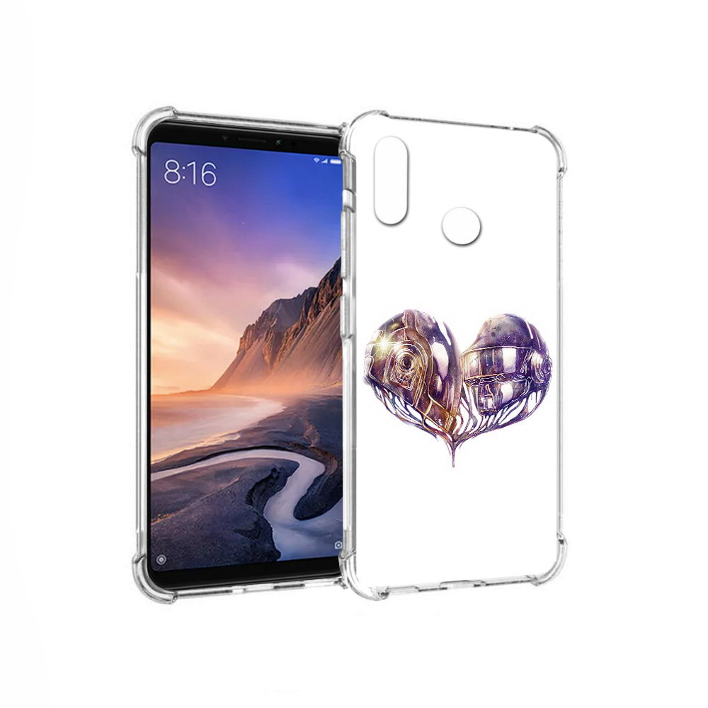 

Чехол MyPads Tocco для Xiaomi Mi Max 3 сердце абстракция (PT115366.313.596), Прозрачный, Tocco