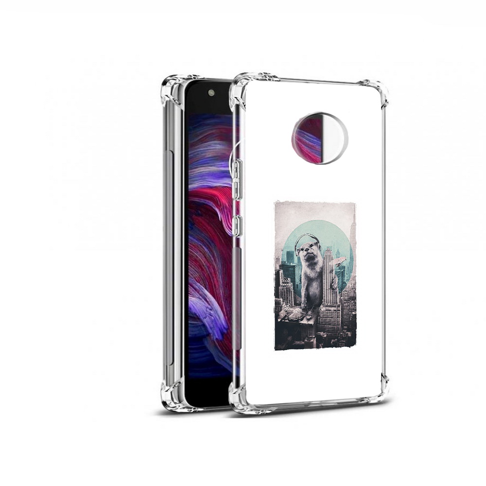 

Чехол MyPads Tocco для Motorola Moto X4 выдра в городе (PT96319.371.283), Прозрачный, Tocco