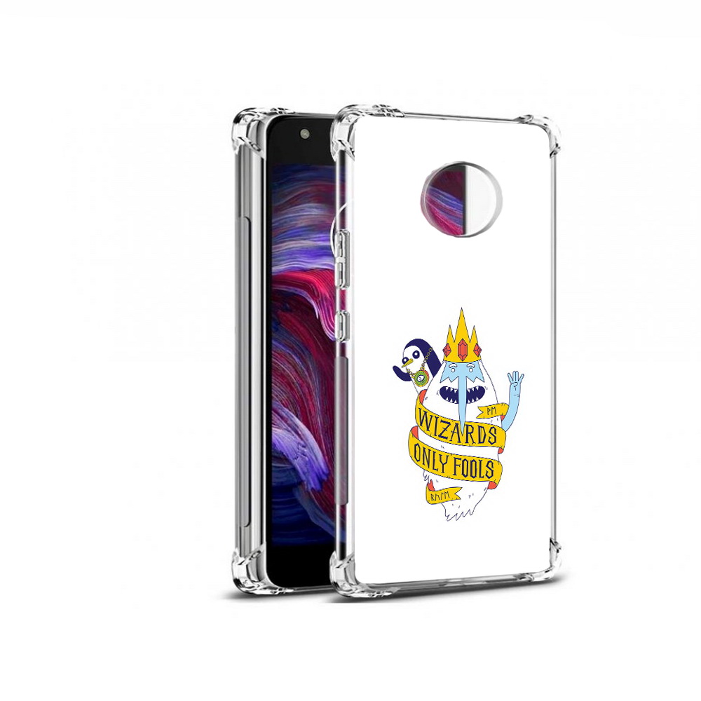

Чехол MyPads Tocco для Motorola Moto X4 время приключений снежный король (PT96319.371.278), Прозрачный, Tocco
