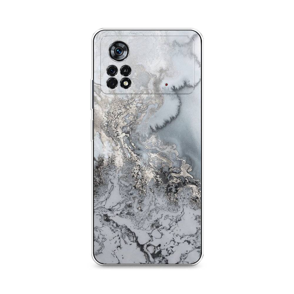

Чехол Awog на Poco X4 Pro 5G "Морозная лавина серая", Разноцветный, 313150-3