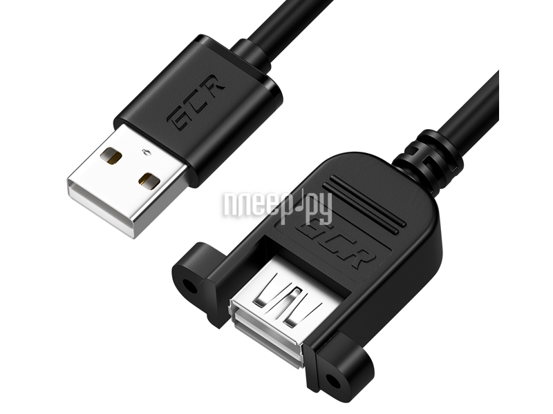 Кабель GCR USB A-USB A вилка-розетка м (GCR-52442)