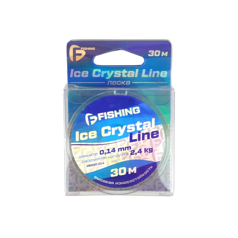 Леска F-FISHING Ice Crystal Line 30м 0,14мм