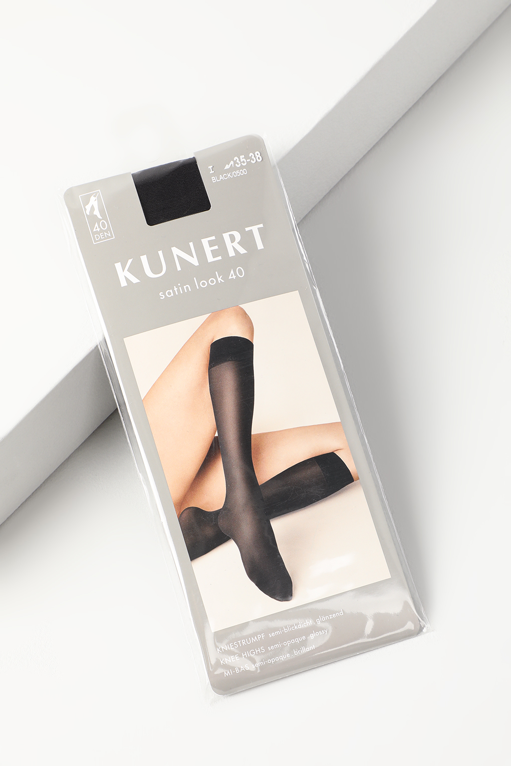 

Гольфы женские Kunert 110183900 черные 35-38, Черный, 110183900