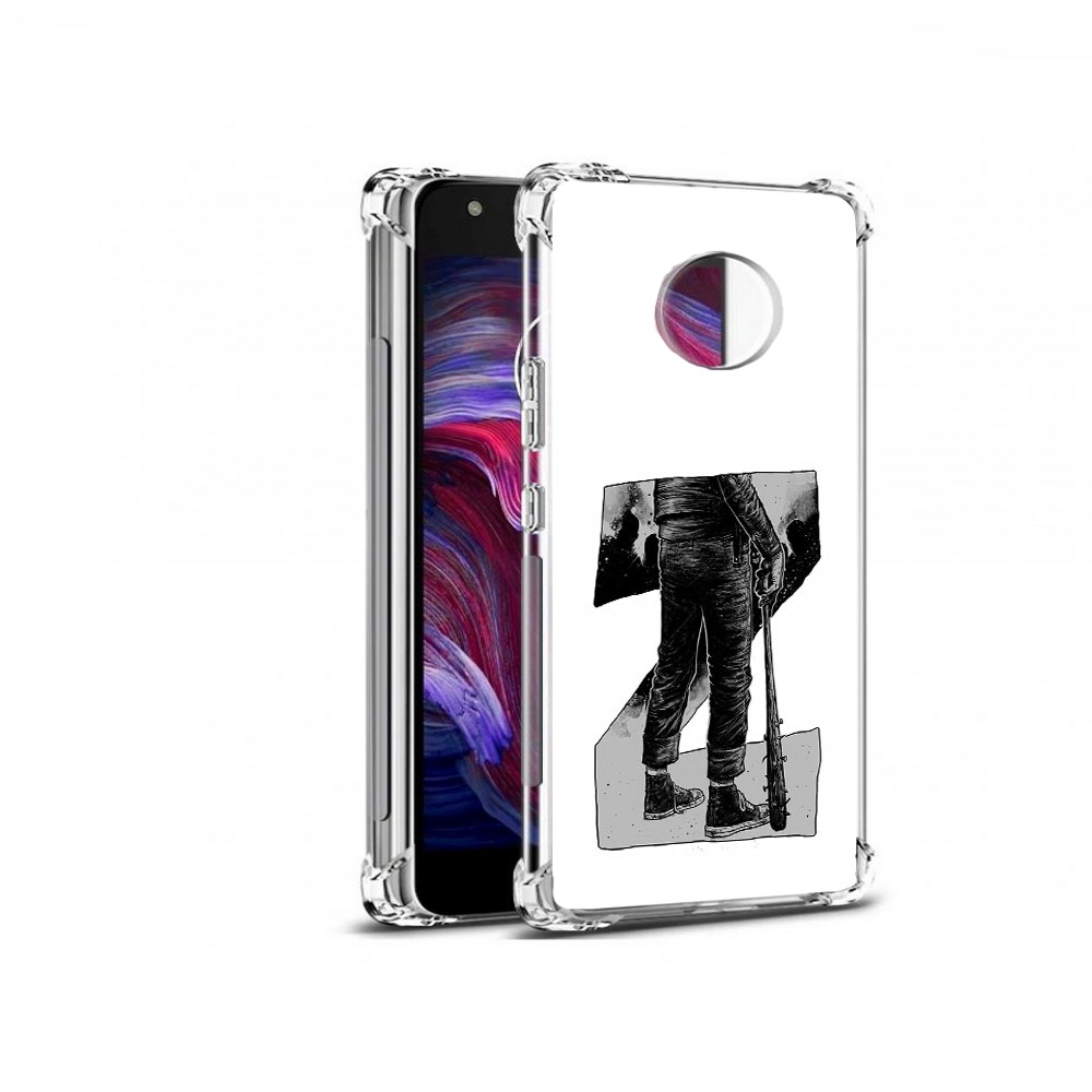 

Чехол MyPads Tocco для Motorola Moto X4 воин черно белый (PT96319.371.265), Tocco