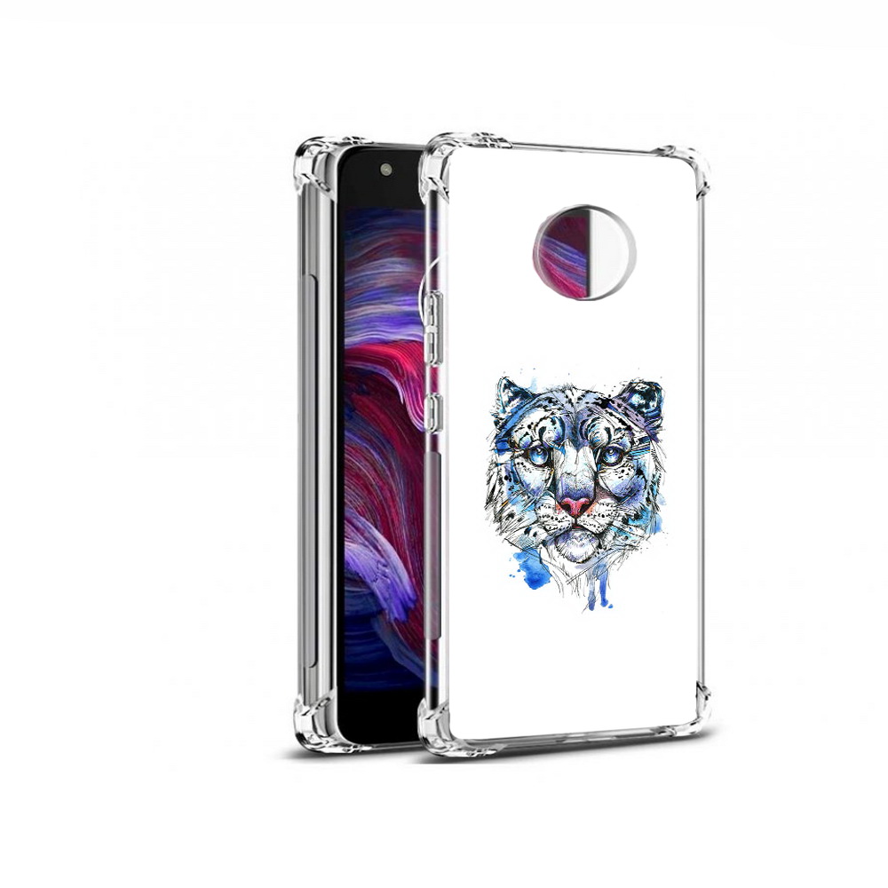 

Чехол MyPads Tocco для Motorola Moto X4 водяной тигр (PT96319.371.263), Прозрачный, Tocco