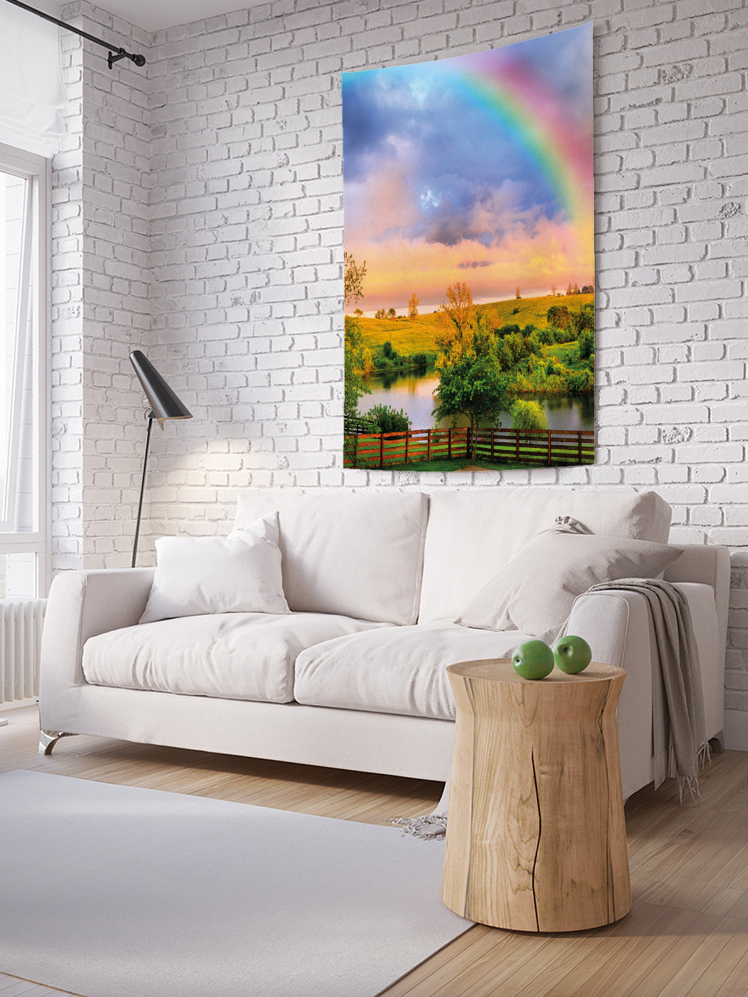 

Вертикальное фотопанно на стену JoyArty Начало радуги 100x150 см, Начало радуги