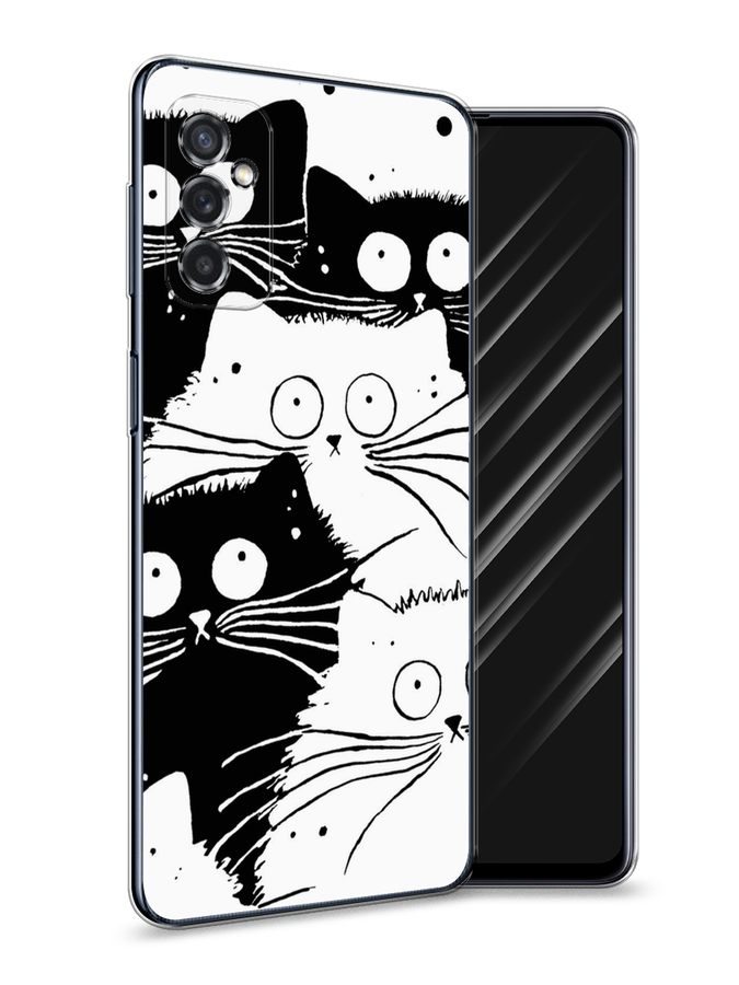 

Чехол Awog на Samsung Galaxy M52 / Самсунг M52 "Коты черно-белые", Разноцветный, 2104350-2