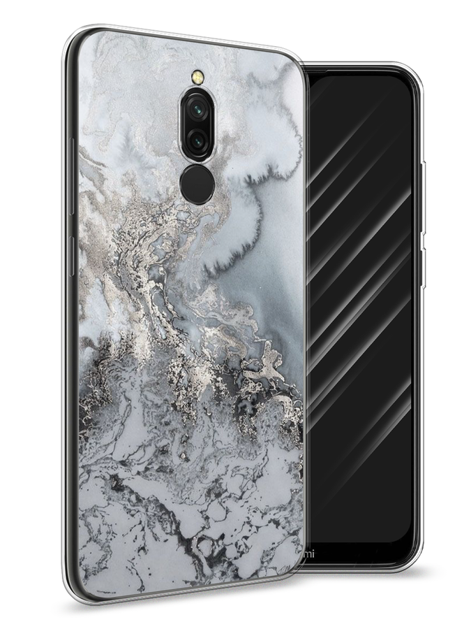 

Чехол Awog на Xiaomi Redmi 8 "Морозная лавина серая", Разноцветный, 37150-3