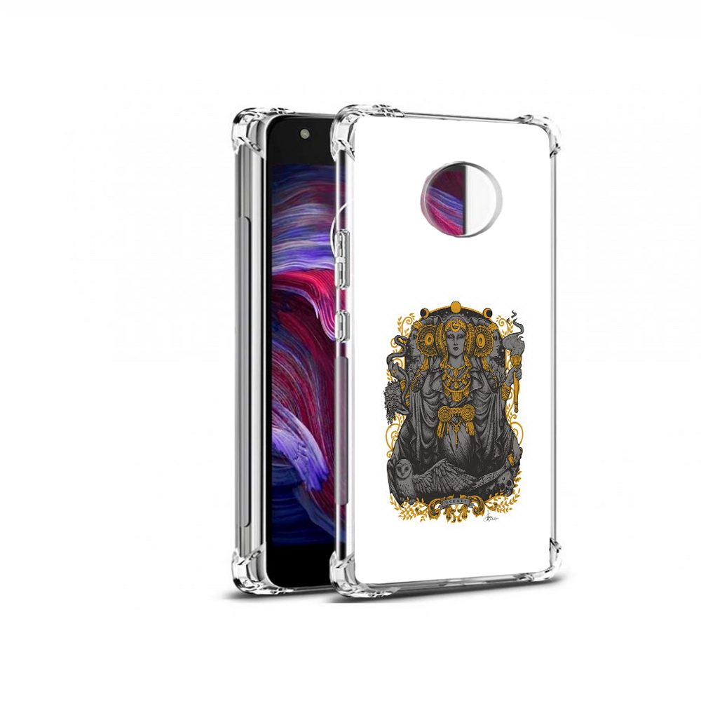 

Чехол MyPads Tocco для Motorola Moto X4 божество с золотыми элементами (PT96319.371.241), Прозрачный, Tocco