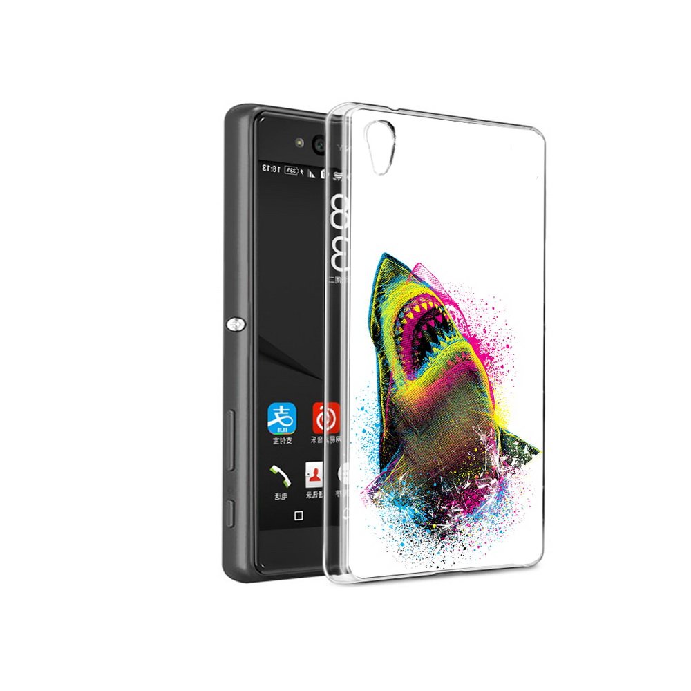 

Чехол MyPads Tocco для Sony Xperia C6 челюсти-2 (PT28839.243.674), Прозрачный, Tocco