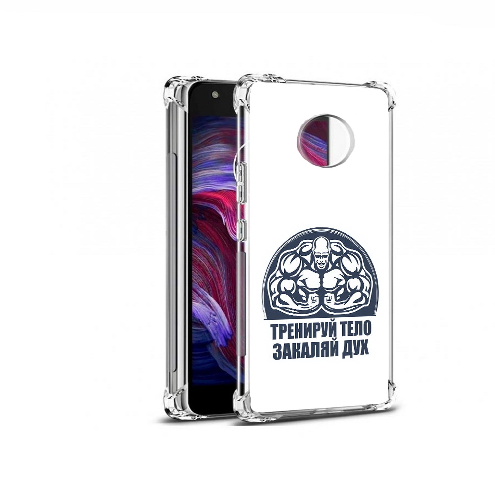 

Чехол MyPads Tocco для Motorola Moto X4 бодибилдинг закаляй дух (PT96319.371.234), Прозрачный, Tocco