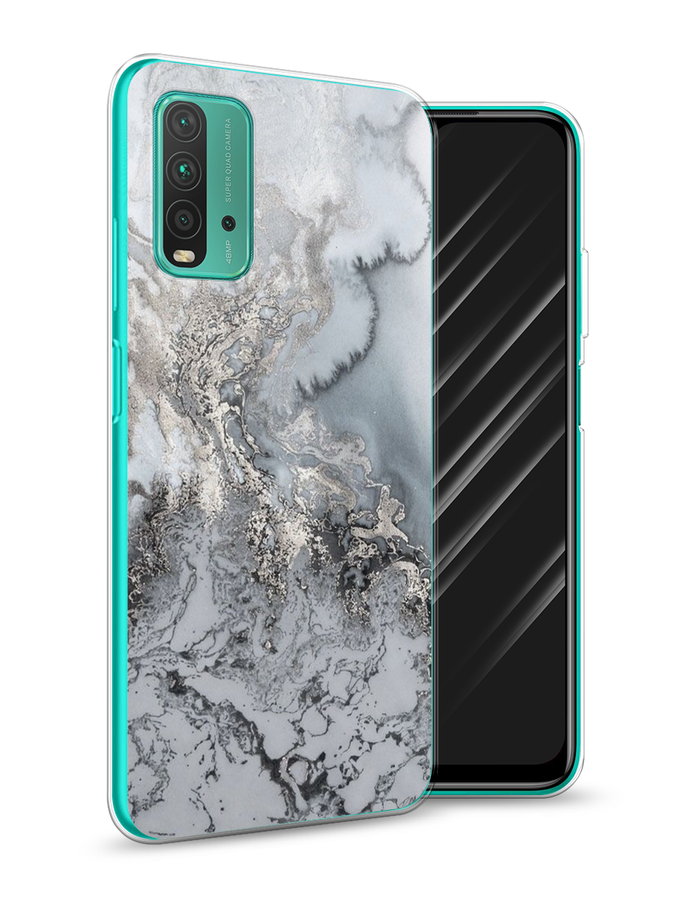 

Чехол Awog на Xiaomi Redmi 9T "Морозная лавина серая", Разноцветный, 39850-3