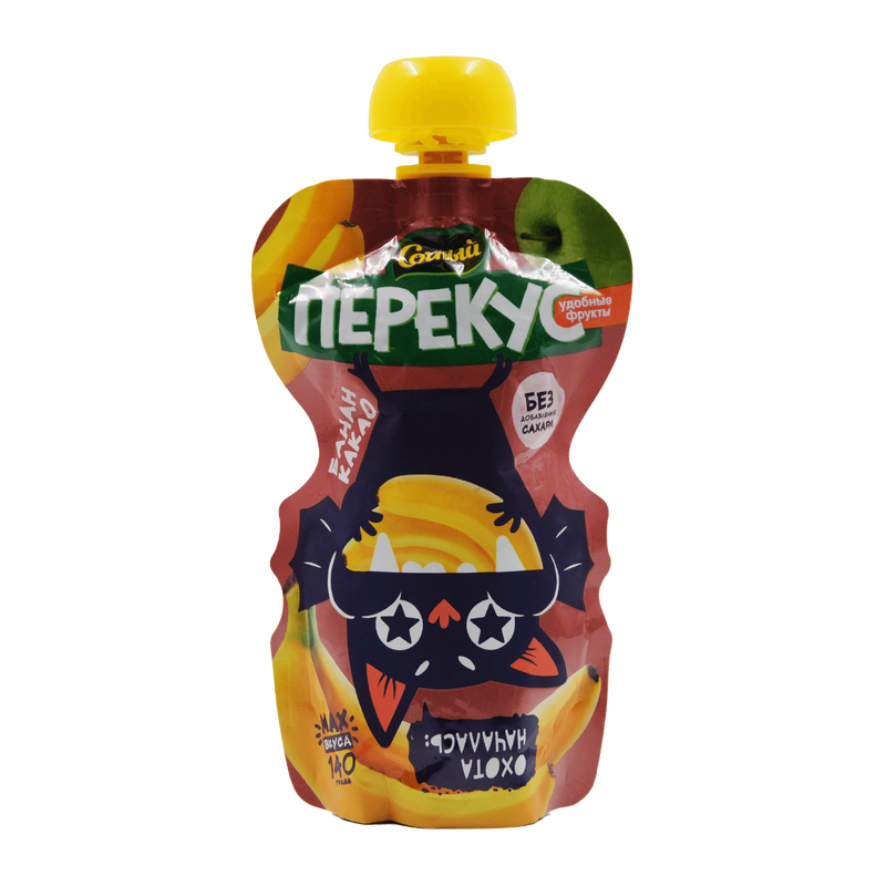 

Пюре фруктовое Сочный перекус Яблоко Банан Сливки Какао 140 г