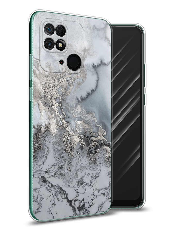 

Чехол Awog на Xiaomi Redmi 10C "Морозная лавина серая", Разноцветный, 313450-3