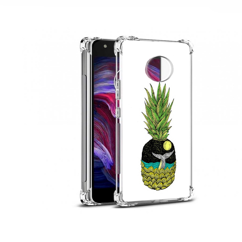 

Чехол MyPads Tocco для Motorola Moto X4 ананас с китом (PT96319.371.220), Прозрачный, Tocco