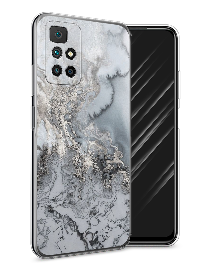 

Чехол Awog на Xiaomi Redmi 10 "Морозная лавина серая", Разноцветный, 311350-3
