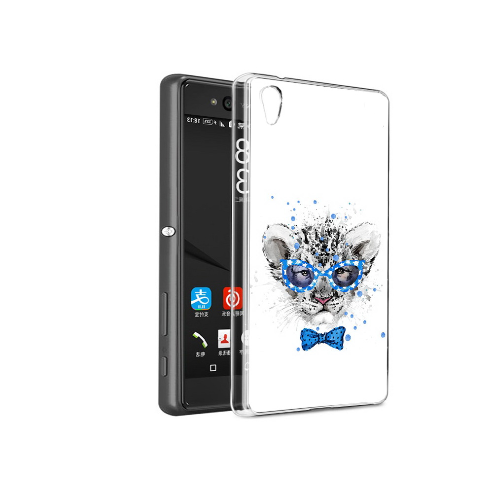 

Чехол MyPads Tocco для Sony Xperia C6 тигренок с бабочкой (PT28839.243.642), Прозрачный, Tocco