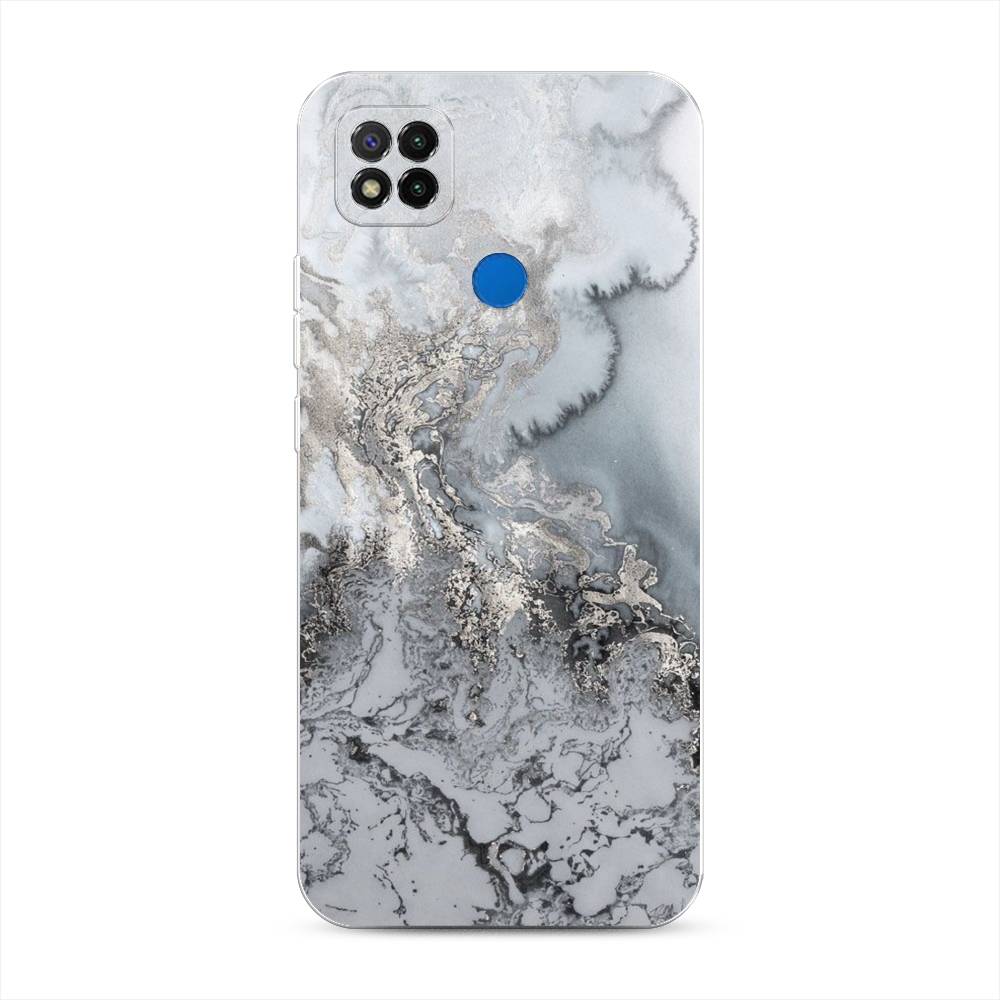 фото Чехол awog "морозная лавина серая" для xiaomi redmi 9c