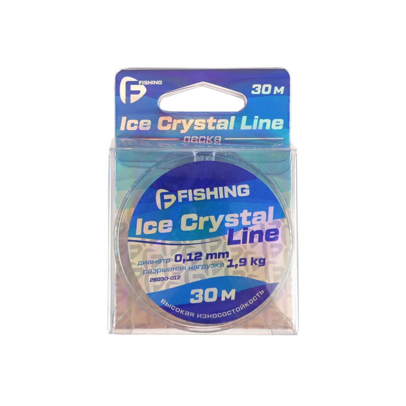 Леска F-FISHING Ice Crystal Line 30м 0,12мм