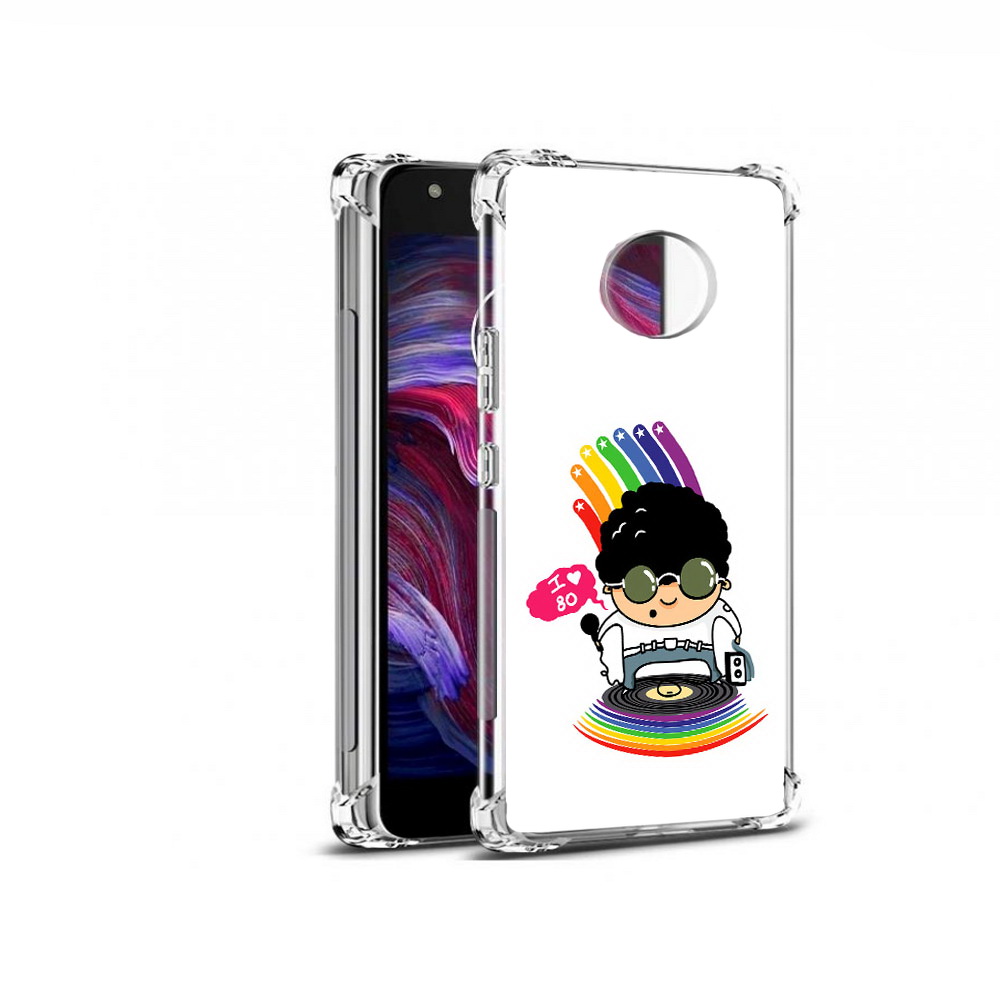 

Чехол MyPads Tocco для Motorola Moto X4 Я люблю 80-е (PT96319.371.205), Прозрачный, Tocco
